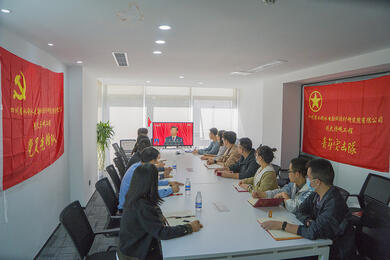 設(shè)計(jì)公司引大濟(jì)岷黨員先鋒隊(duì)、青年突擊隊(duì)集中收看